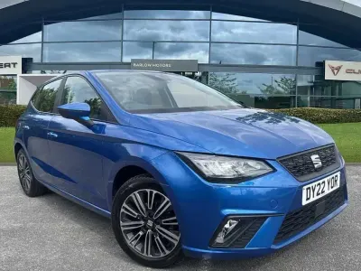 Used Seat Ibiza SE Technology 94 HP (69 kW) 2022 Blue Hatchback