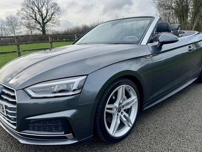 Used Audi A5 Cabriolet S-Line 190 HP (139 kW) 2018 Grey Cabriolet