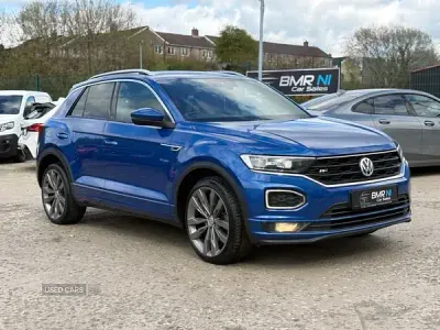 Used VW T-Roc R-line 150 HP (110 kW) 2019 Blue SUV