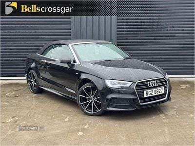 Used Audi A3 Cabriolet S-Line 150 HP (110 kW) 2020 Black Cabriolet