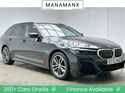 Used BMW 530e M Sport 2022 Black sapphire metallic paint Estate