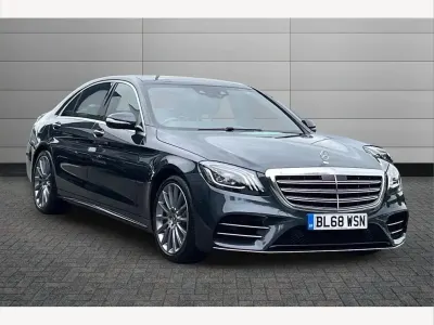 Used Mercedes S450 AMG Line Premium 367 HP (269 kW) 2018 Blue Sedan