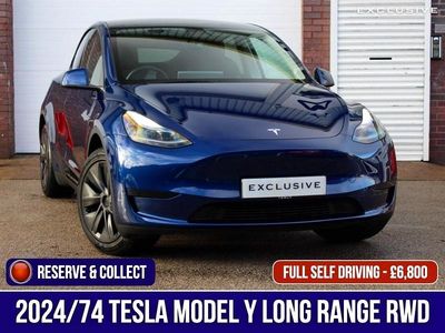 Blue Used 2024 Tesla Model Y Long Range RWD SUV | £36,550 (Expensive)