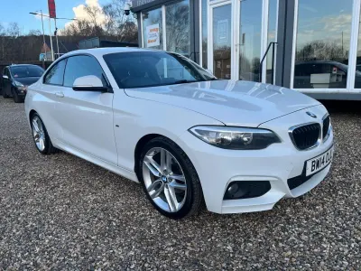 Begagnad BMW 218 M Sport 2014 Vit Sportkupé