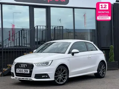 Used Audi A1 S-Line 116 HP (85 kW) 2015 White Hatchback