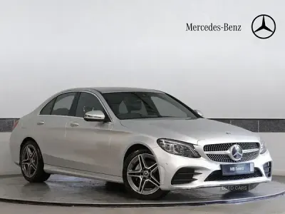 Used Mercedes C220 AMG Line Premium 194 HP (142 kW) 2019 Silver Sedan