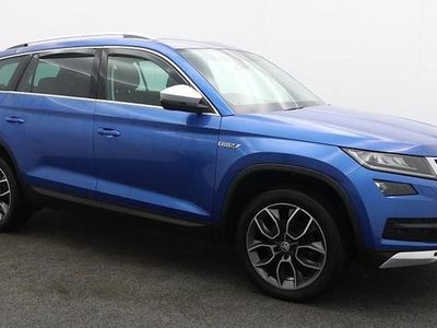 Used Skoda Kodiaq Scout 4x4 150 HP (110 kW) 2019 Race blue metallic SUV