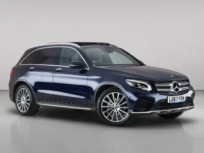 Used Mercedes GLC220 AMG Line Premium 170 HP (125 kW) 2017 Blue SUV