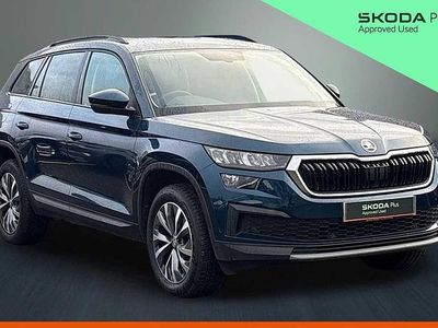 Used Skoda Kodiaq SE Drive 147 HP (108 kW) 2022 Petrol blue metallic SUV