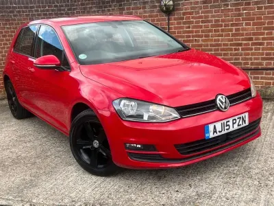Used VW Golf VII Match 105 HP (77 kW) 2015 Red Hatchback