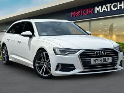 Used Audi A6 S-Line 204 HP (150 kW) 2019 White Estate