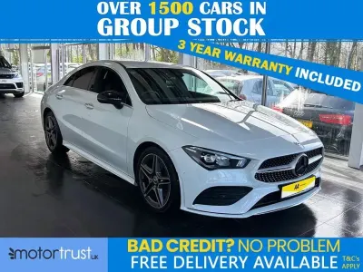 Begagnad Mercedes CLA200 AMG line 2022 Vit Sportkupé