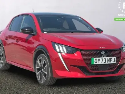 Used Peugeot e-208 Premium 100 kW (136 HP) 2022 Red Hatchback