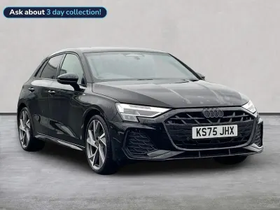 Used Audi A3 Sportback Black Edition 150 HP (110 kW) 2025 Black Hatchback