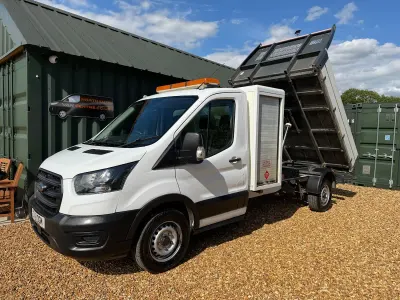 Used Ford Transit 130 HP (95 kW) 2021 White Cabriolet