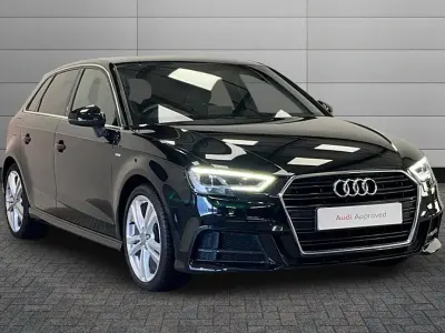 Used Audi A3 S-Line 150 HP (110 kW) 2019 Black Sedan