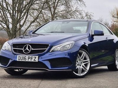 Blue Used 2016 Mercedes E400 AMG line Coupe | £15,950