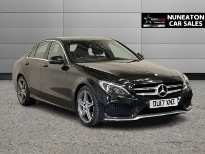 Używany Mercedes C220 AMG line 170 KM (125 kW) 2017 Czarny Sedan/Limuzyna