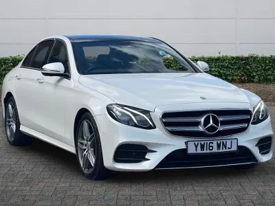 Used Mercedes E220 AMG Line Premium 2016 White Sedan