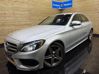Begagnad Mercedes C220 AMG line 170 HK (125 kW) 2014 Silver Sedan