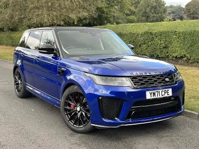 Used Land Rover Range Rover Sport SVR 566 HP (416 kW) 2022 Blue SUV
