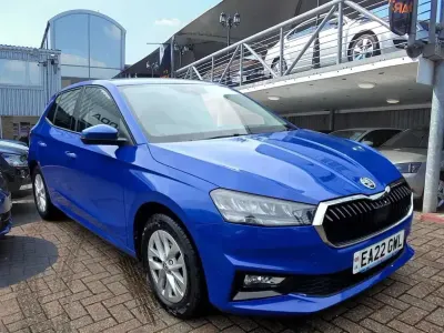 Used Skoda Fabia Comfort 95 HP (69 kW) 2022 Blue Hatchback