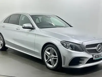 Used Mercedes C300 AMG line 258 HP (189 kW) 2020 Silver Sedan