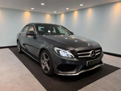 Käytetty Mercedes C220 AMG line 170 HP (125 kW) 2015 Harmaa Sedan