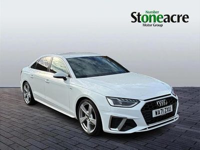 White Used 2021 Audi A4 S-Line Sedan | £19,495 (Fair price)