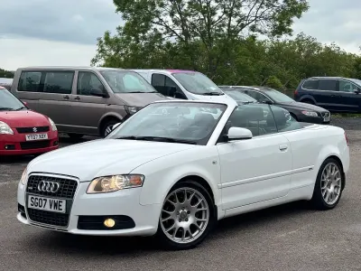 Used Audi A4 Cabriolet S-Line 197 HP (144 kW) 2007 White Cabriolet