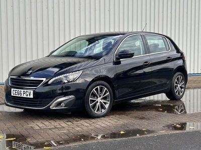 Used Peugeot 308 Allure 120 HP (88 kW) 2016 Black Hatchback