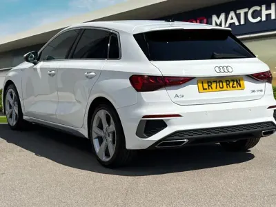 Used Audi A3 Sportback S-Line 150 HP (110 kW) 2020 White Hatchback