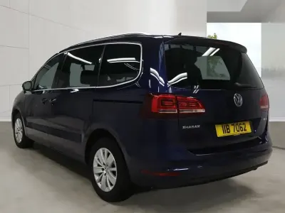 Used VW Sharan SE 184 HP (135 kW) 2017 Blue MPV