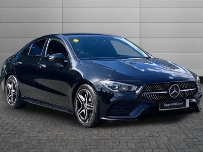 Used Mercedes CLA180 AMG Line Premium 136 HP (100 kW) 2023 Black Coupe
