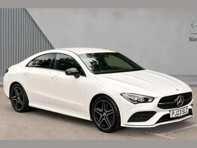 Used Mercedes CLA200 AMG Line Premium 161 HP (118 kW) 2023 White Coupe