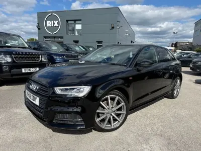 Used Audi A3 Sportback Black Edition 116 HP (85 kW) 2018 Black Hatchback