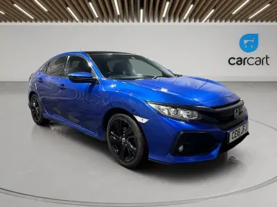 Used Honda Civic EX 129 HP (94 kW) 2018 Blue Hatchback