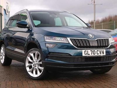 Petrol blue metallic Used 2020 Skoda Karoq SE L SUV | £13,995 (A bit pricey)
