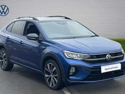 Used VW Taigo R-line 110 HP (80 kW) 2022 Reef blue metallic black SUV