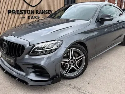 Used Mercedes C200 AMG line 184 HP (135 kW) 2020 Grey Coupe