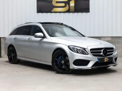 Used Mercedes C220 AMG Line Premium Plus 2018 Silver Estate