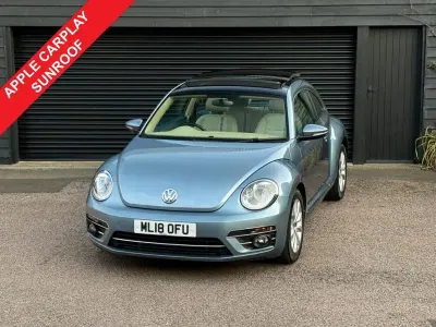 Used VW Beetle Design 105 HP (77 kW) 2018 Blue Hatchback