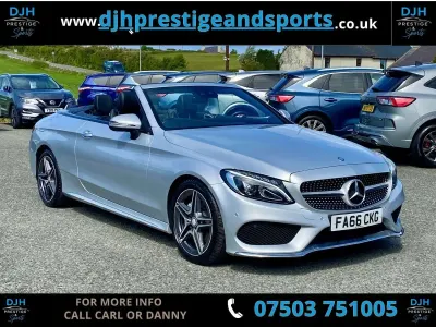 Used Mercedes C220 AMG Line Premium Plus 2017 Silver Cabriolet