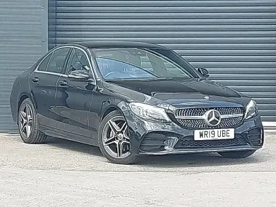 Usado Mercedes C200 AMG Line Premium 184 HP (135 kW) 2019 Preto Sedan
