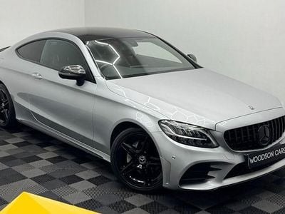 Used Mercedes C200 AMG line 198 HP (145 kW) 2019 Silver Coupe