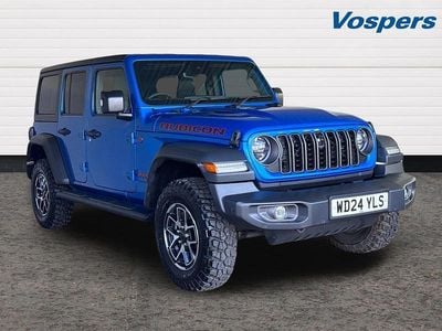 Blue Used 2024 Jeep Wrangler Rubicon SUV | £51,995 (Expensive)