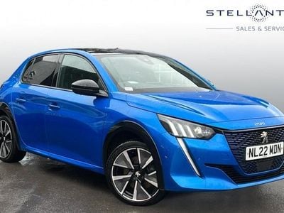 Used Peugeot e-208 Premium 100 kW (136 HP) 2022 Blue Hatchback