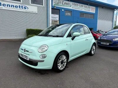 Käytetty Fiat 500 Lounge 69 HP (50 kW) 2015 Vihreä Viistoperä