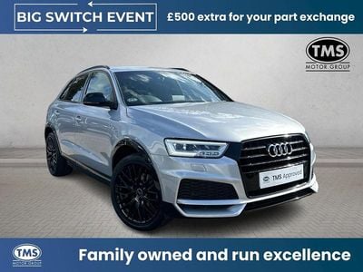 Used Audi Q3 Black Edition 150 HP (110 kW) 2018 Silver SUV