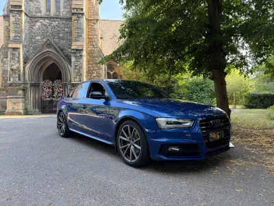 Used Audi A4 Black Edition 2015 Blue Sedan